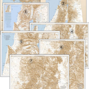 Set Of 7 Regional Study Maps